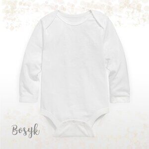 NEW - Short and Long Sleeve Romper Onesies®Baby Girl - T Shirt White -Baby Girls